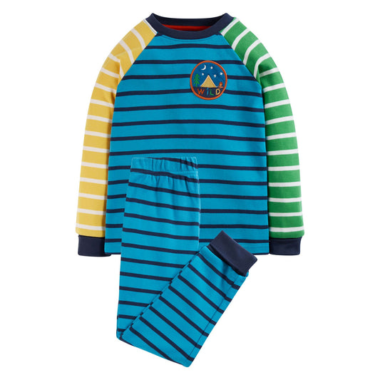 Pijama Frugi pentru copii din bumbac organic, Hotchpotch