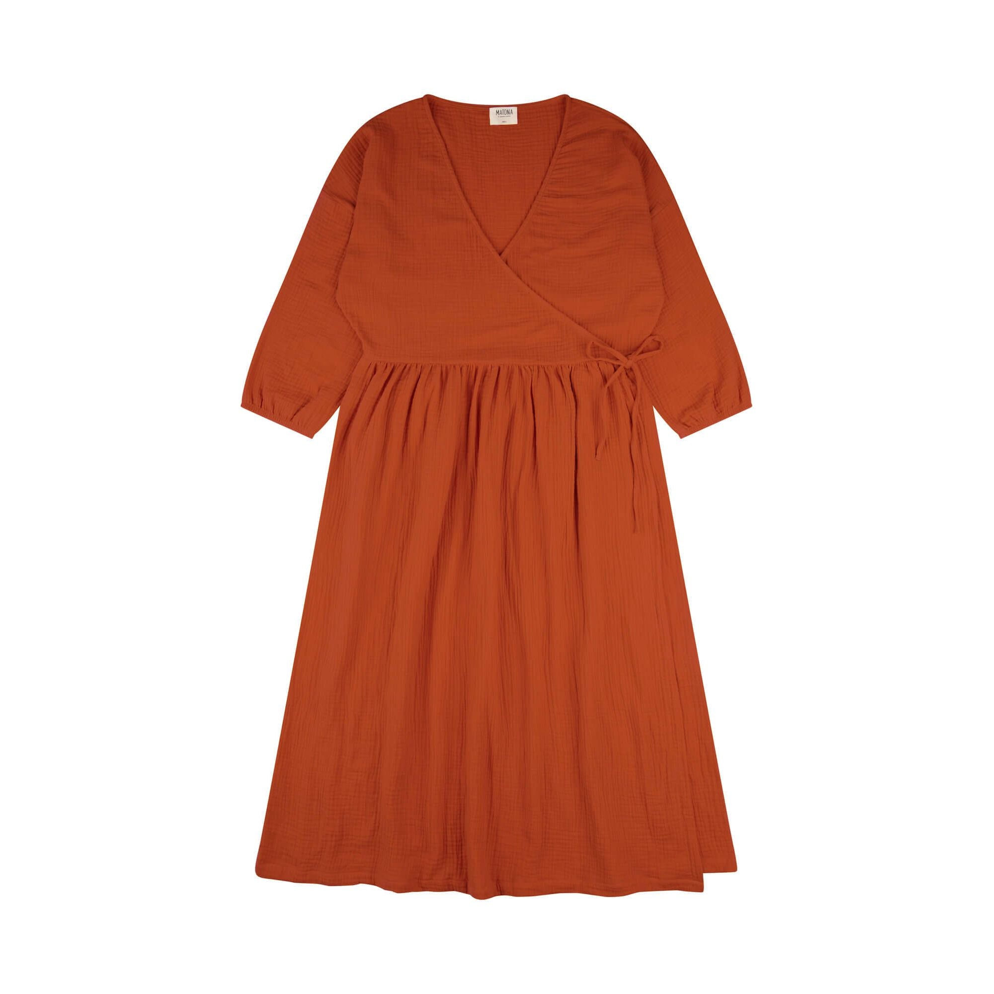 rochie_muselină_bumbac_organic_matona_galbenus