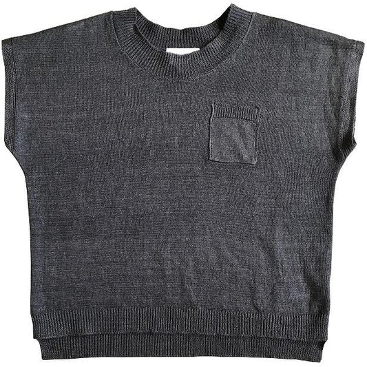 Tricou Deryn Mabli Knits din in organic, Cocoa