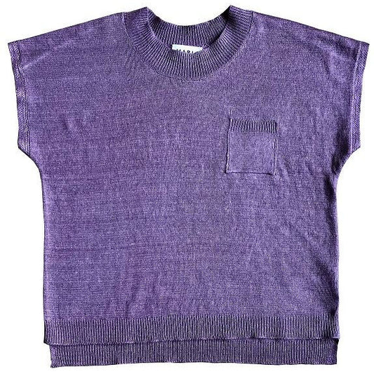 Tricou Deryn din in organic, Lavender